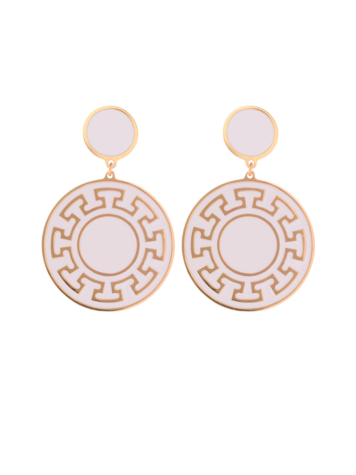 orecchini greca bianco francesca bianchi design orecchini design orecchini cerchio particolari