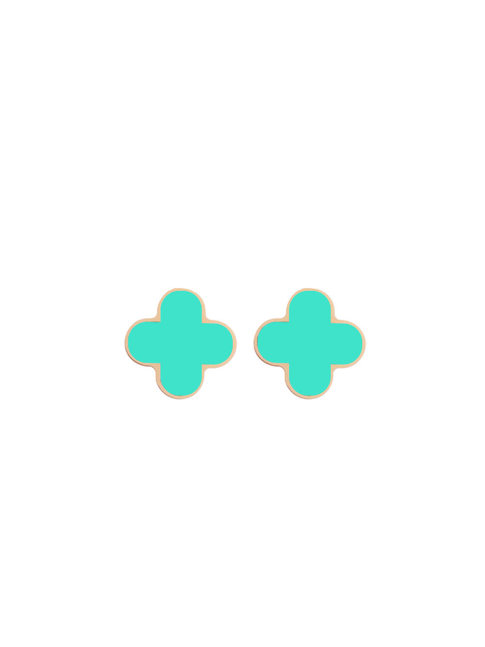 STUD EARRINGS QUATERFOIL