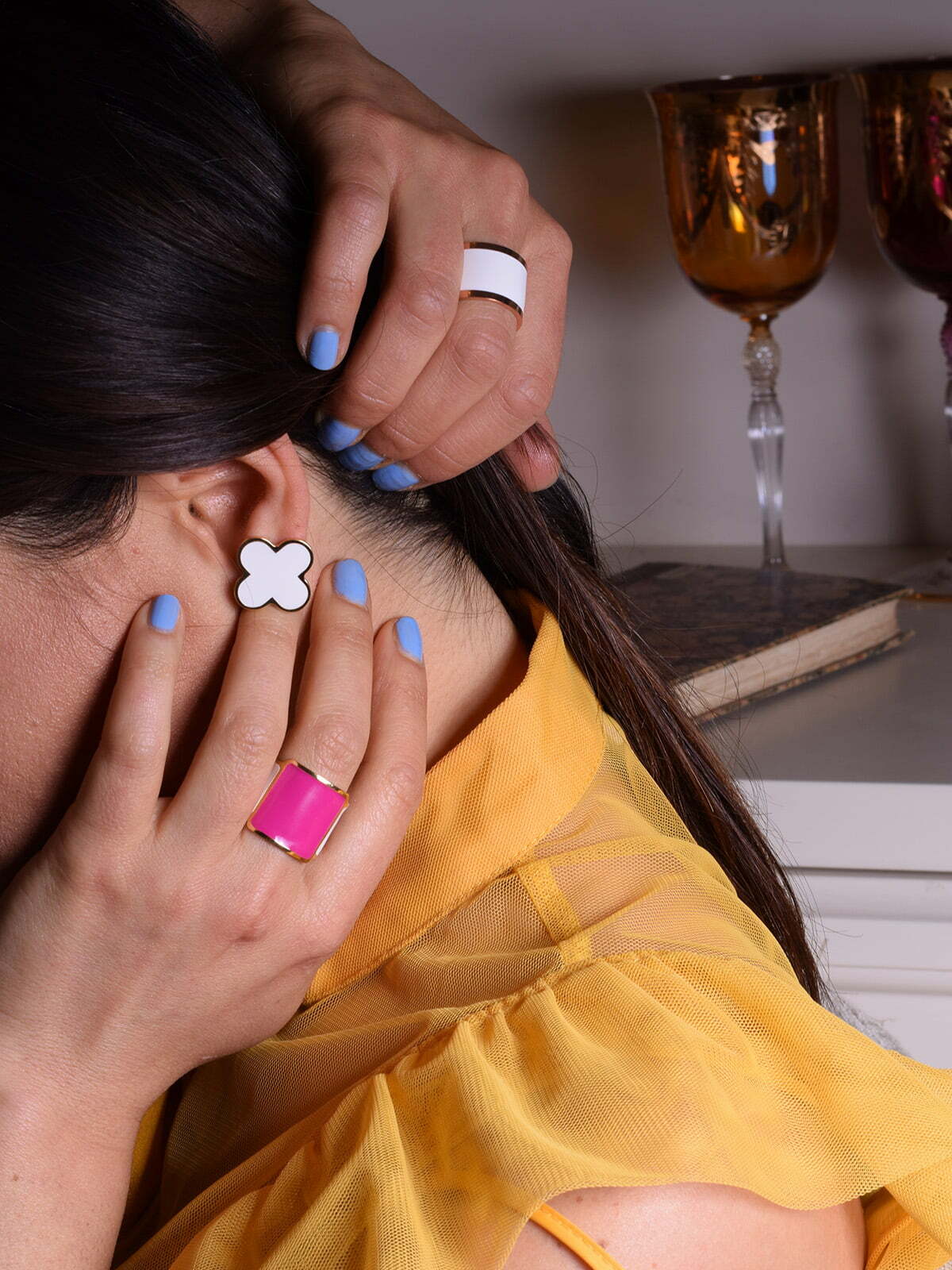 STUD EARRINGS QUATERFOIL