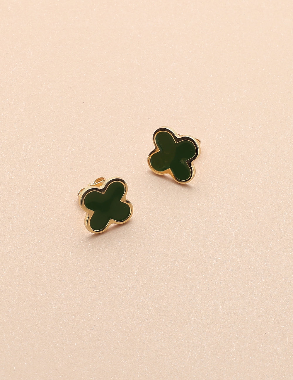 MINI FOUR-LEAF CLOVER EARRINGS