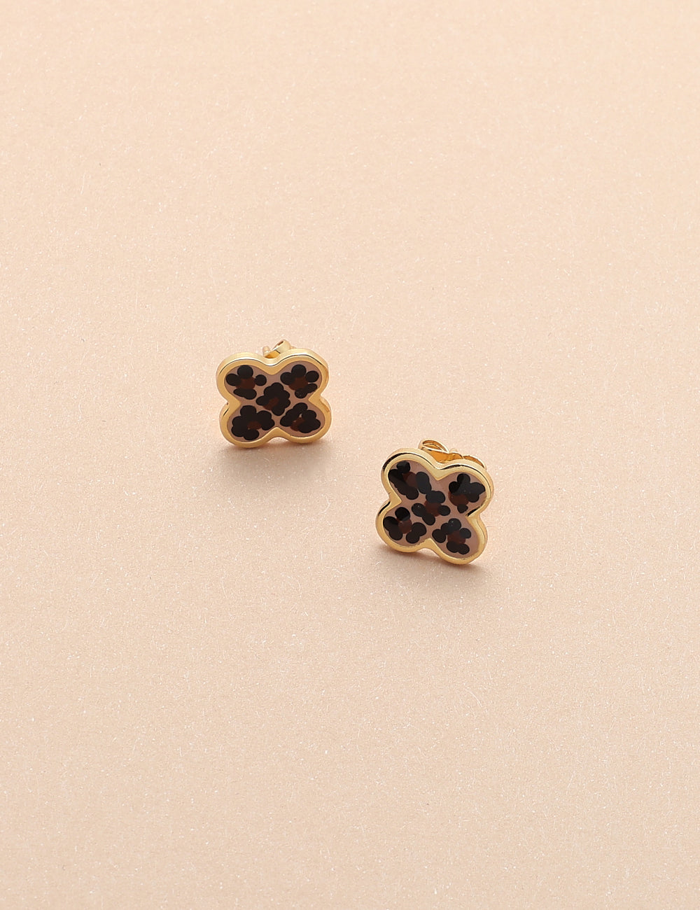 MINI FOUR-LEAF CLOVER EARRINGS