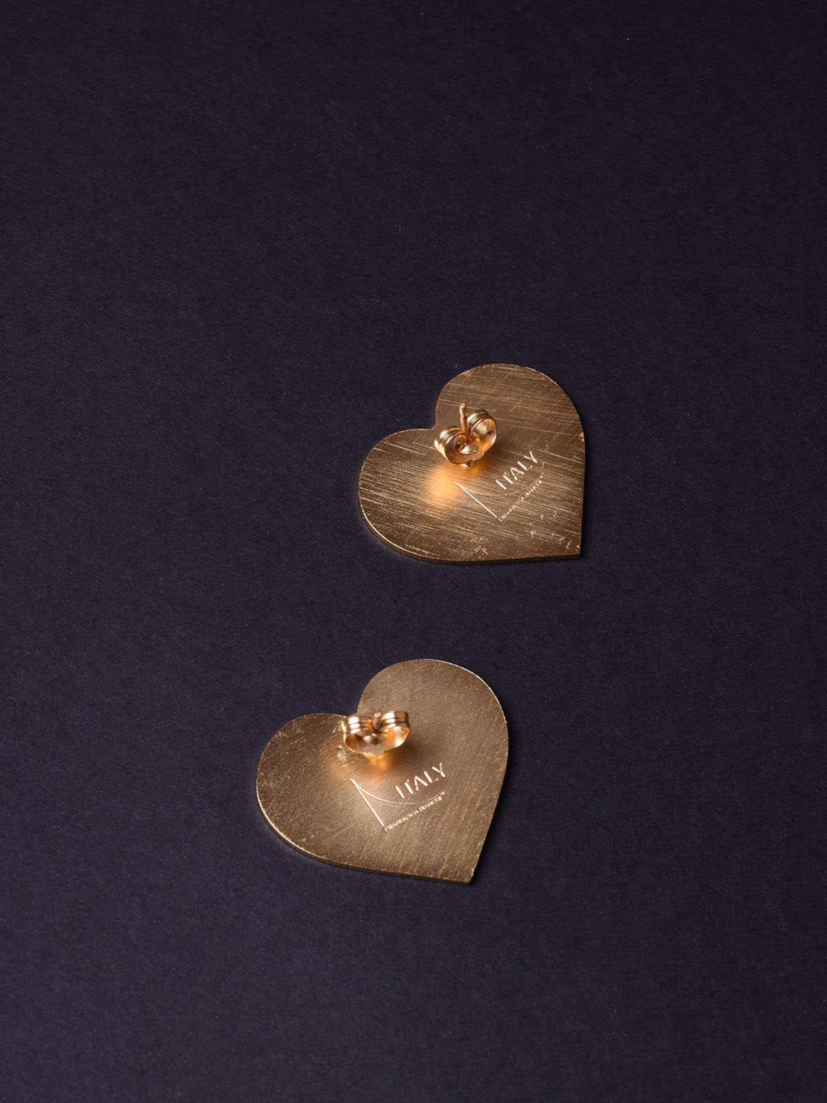 SMALL HEART STUD EARRINGS