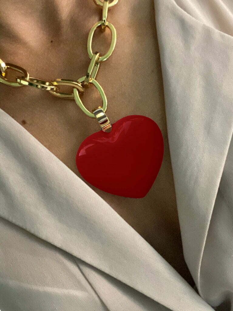 ROUNDED HEART PENDANT