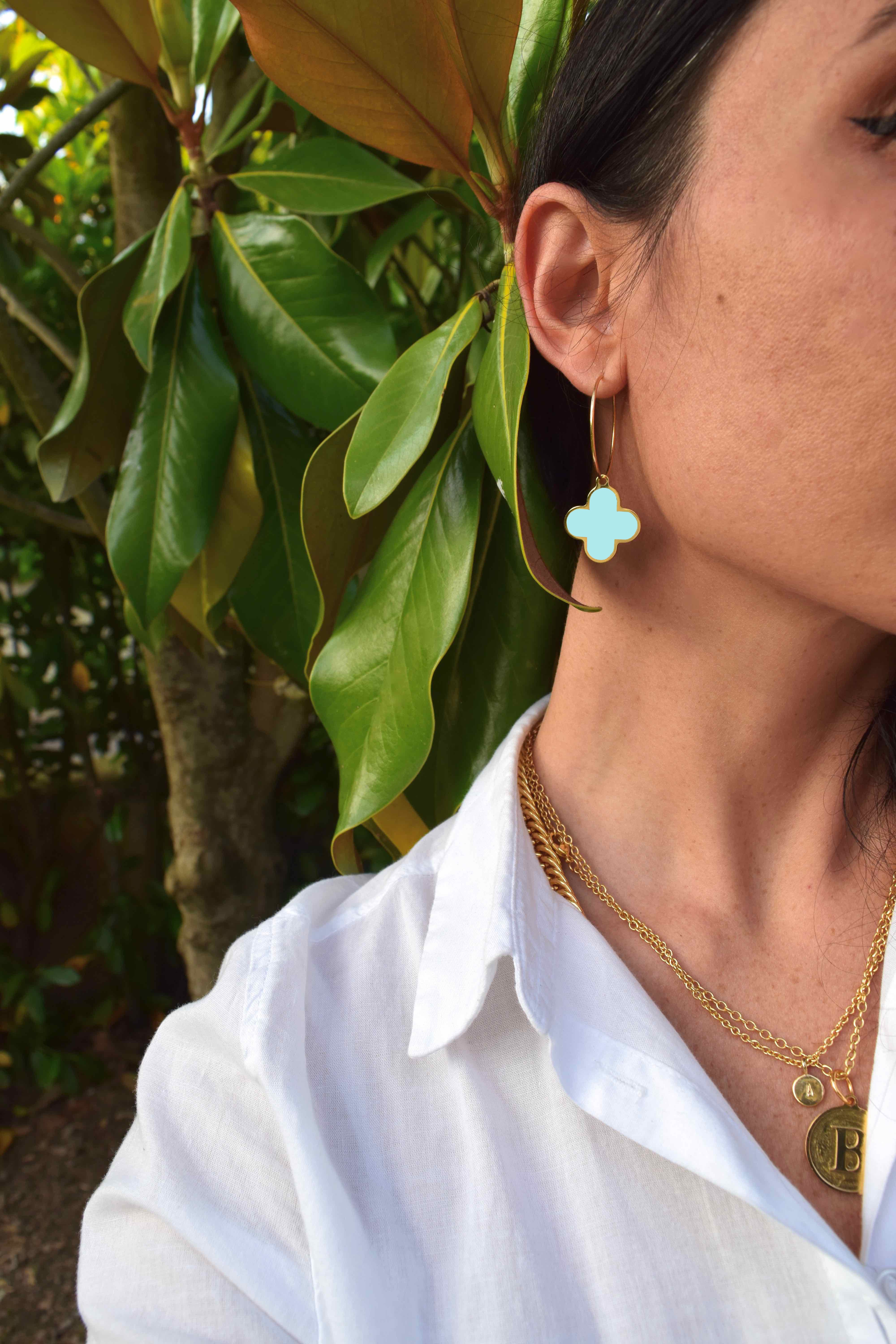 ORECCHINI HOOP FIORE