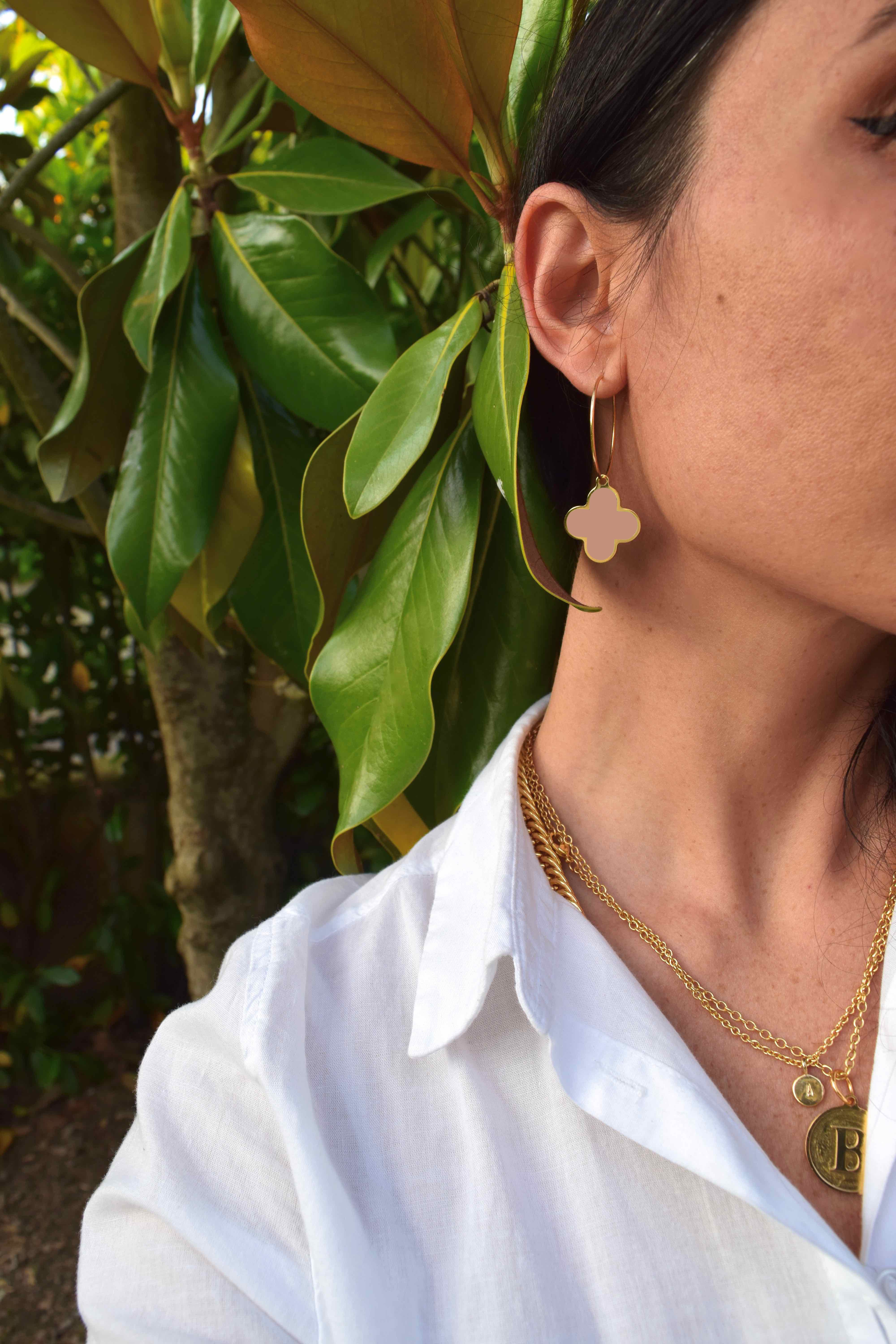 ORECCHINI HOOP FIORE