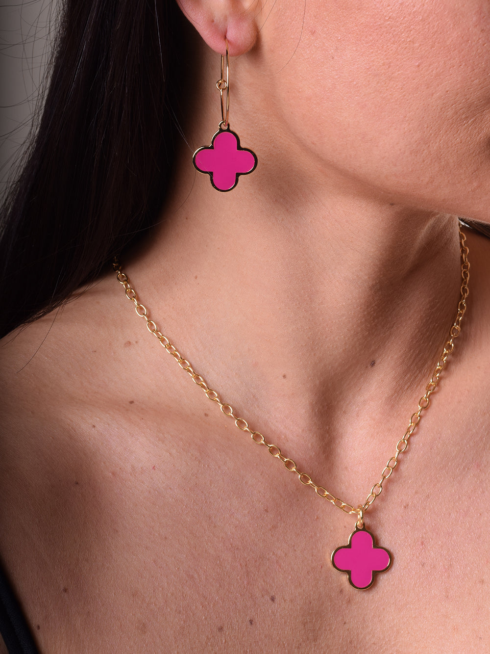 ORECCHINI HOOP FIORE