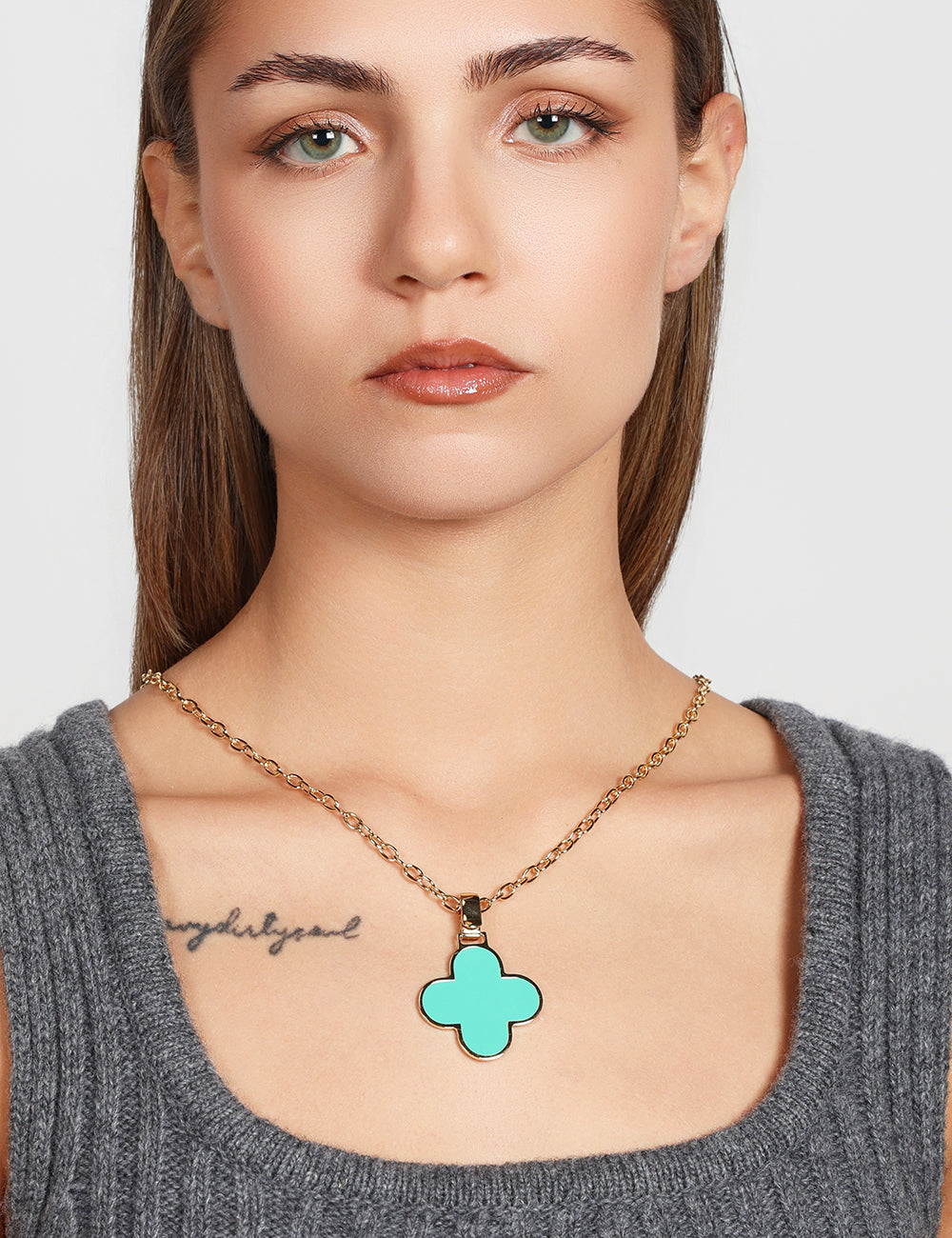 COLLANA CON QUADRIFOGLIO