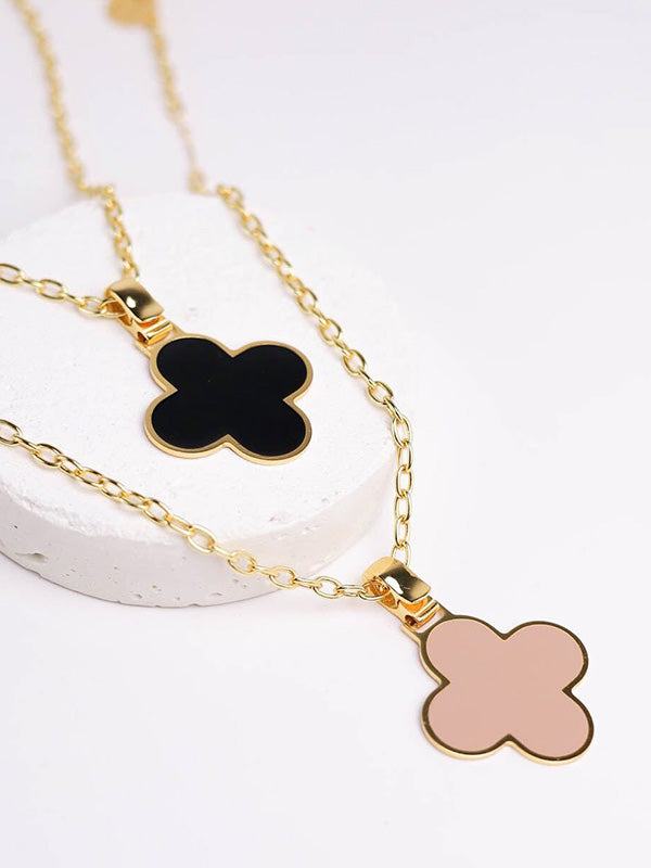 COLLANA CON QUADRIFOGLIO