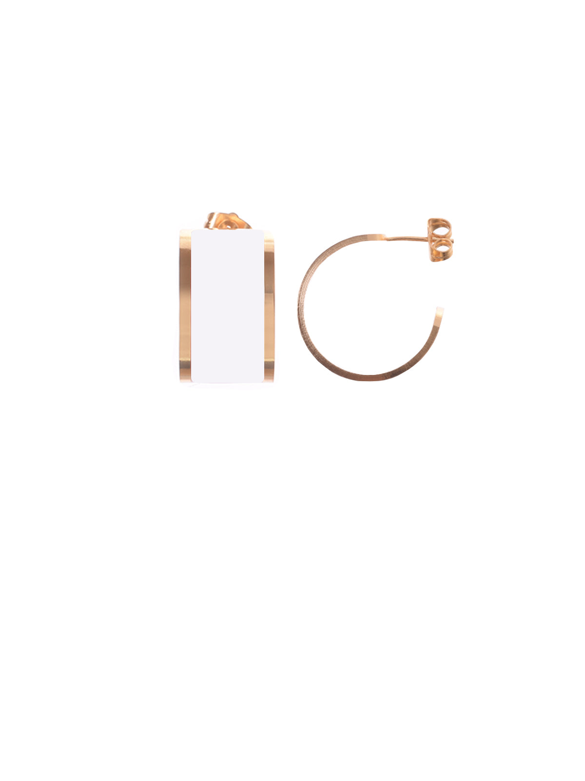 orecchini cerchio bianco francesca bianchi design orecchini orecchini piegati