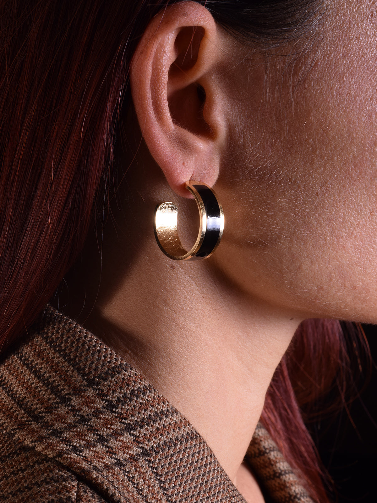 BLUE CIRCLE EARRINGS