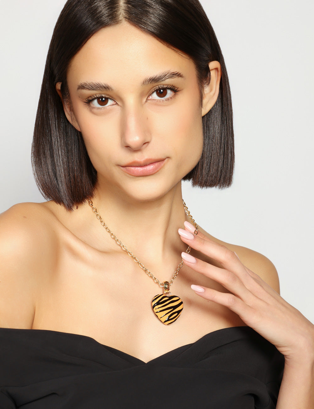 COLLANA CUORE BOMBATO PICCOLO