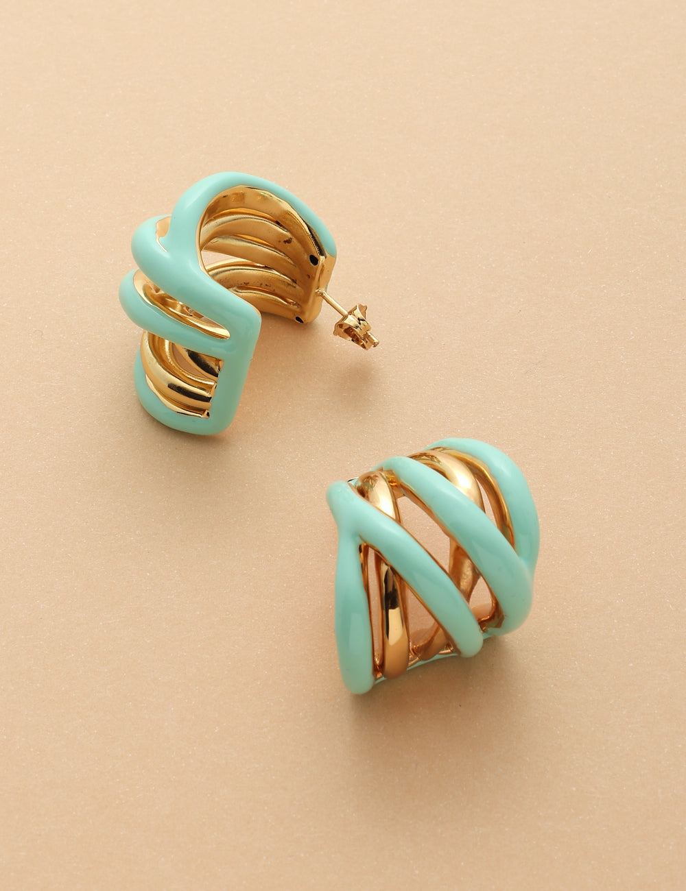 EARRINGS WOVEN GOLD