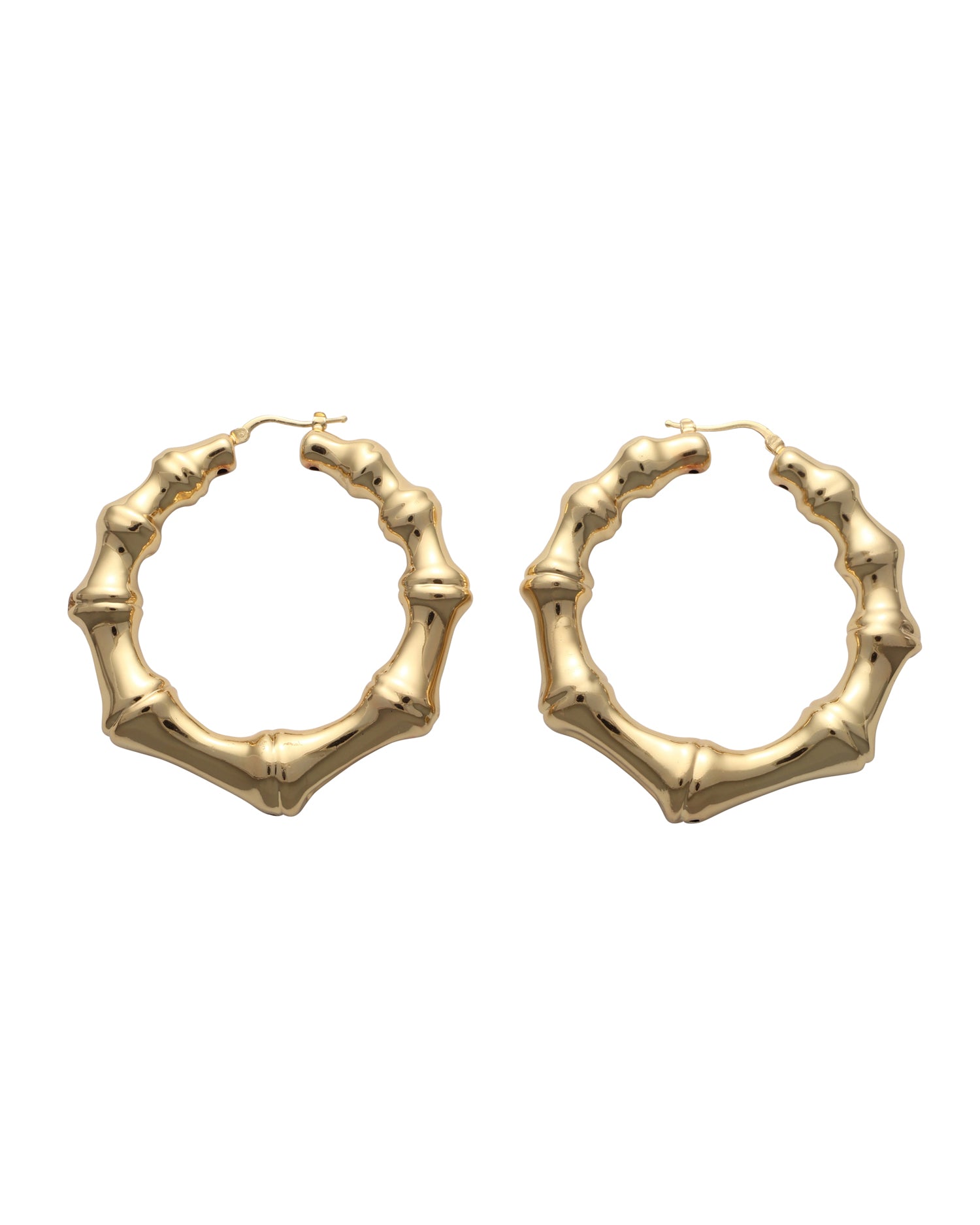 EARRINGS HOOP BAMBOO