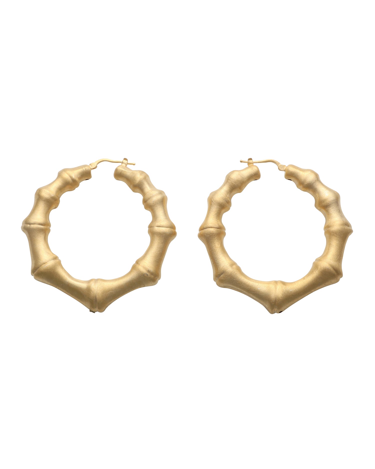EARRINGS HOOP BAMBOO