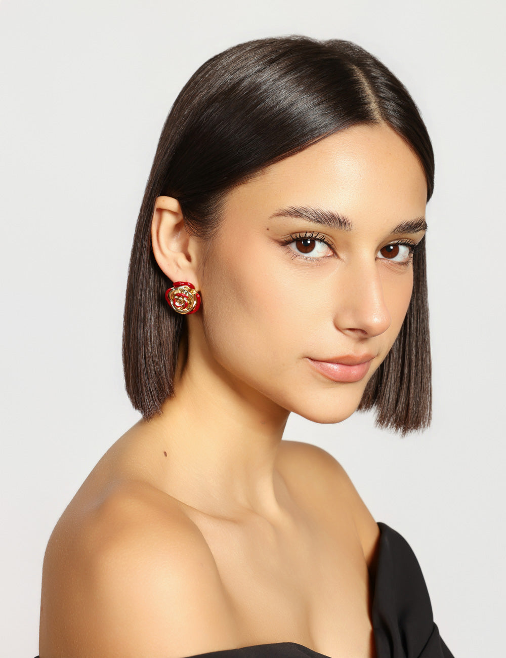 ORECCHINI ROSA PICCOLA