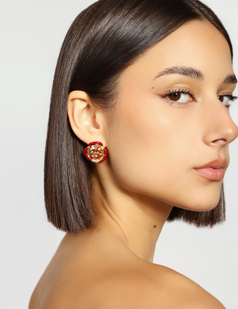 ORECCHINI ROSA PICCOLA