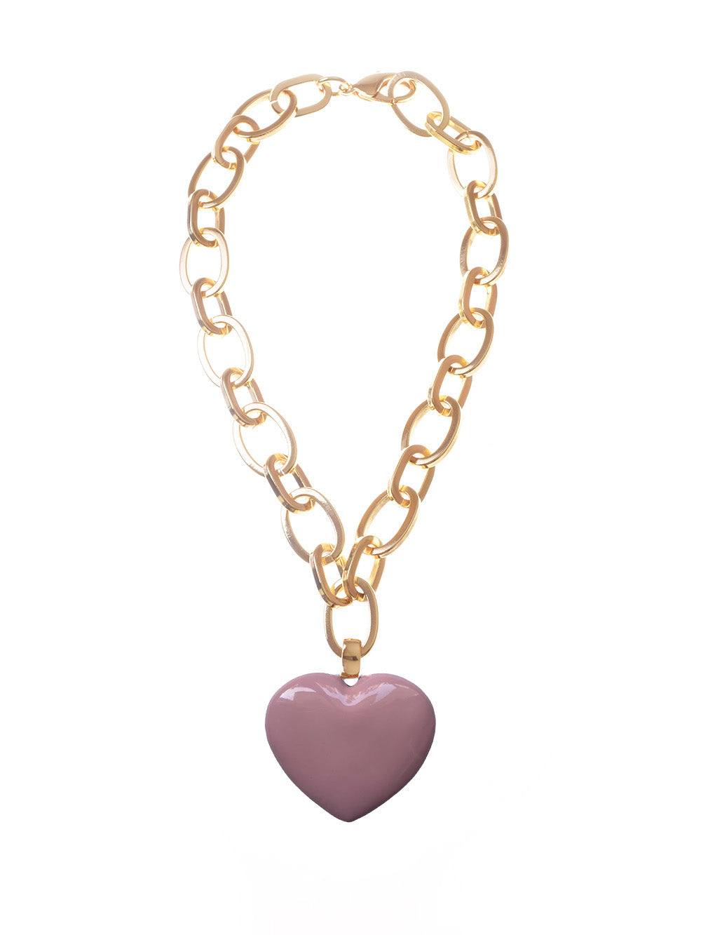 NECKLACE + ROUNDED HEART PENDANT