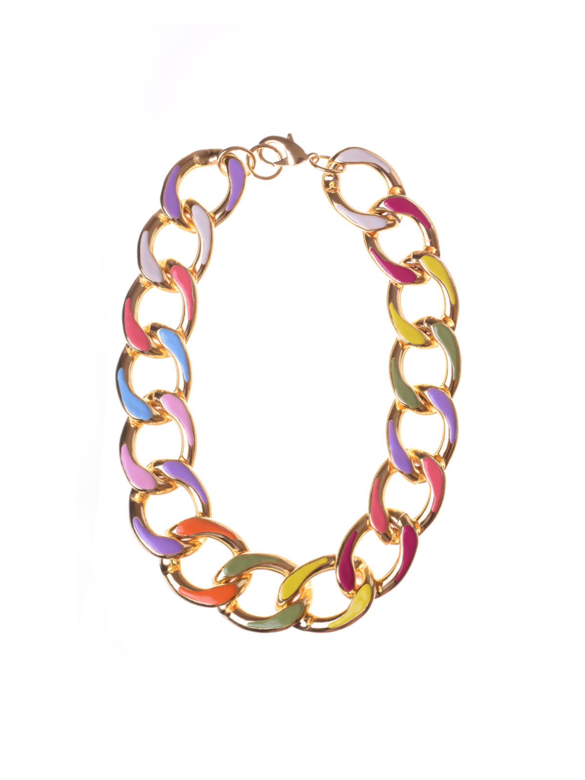 COLLANA GRUMETTA BATTUTA MULTICOLOR