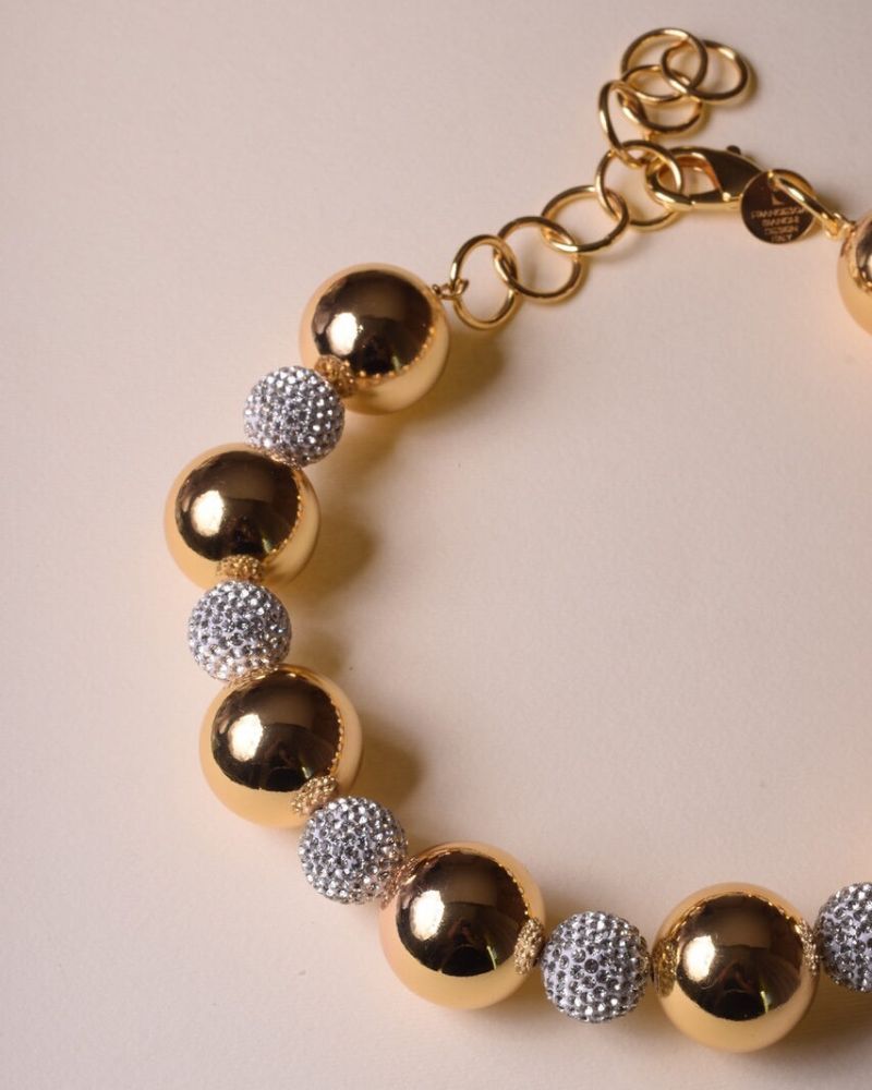 COLLANA GIROCOLLO BOULES CRISTALLI