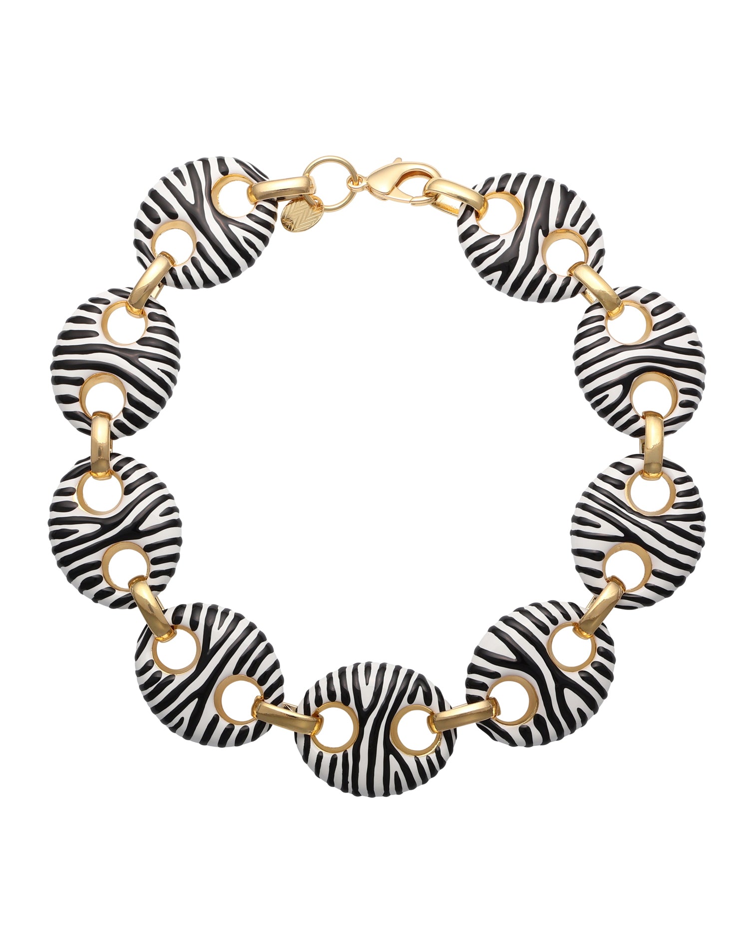 collana marina zebrato large francesca bianchi design gioielli collane maglia smaltata