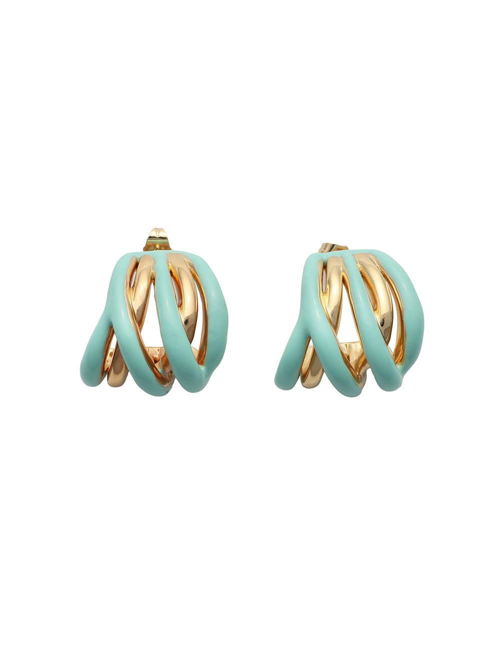 EARRINGS WOVEN GOLD
