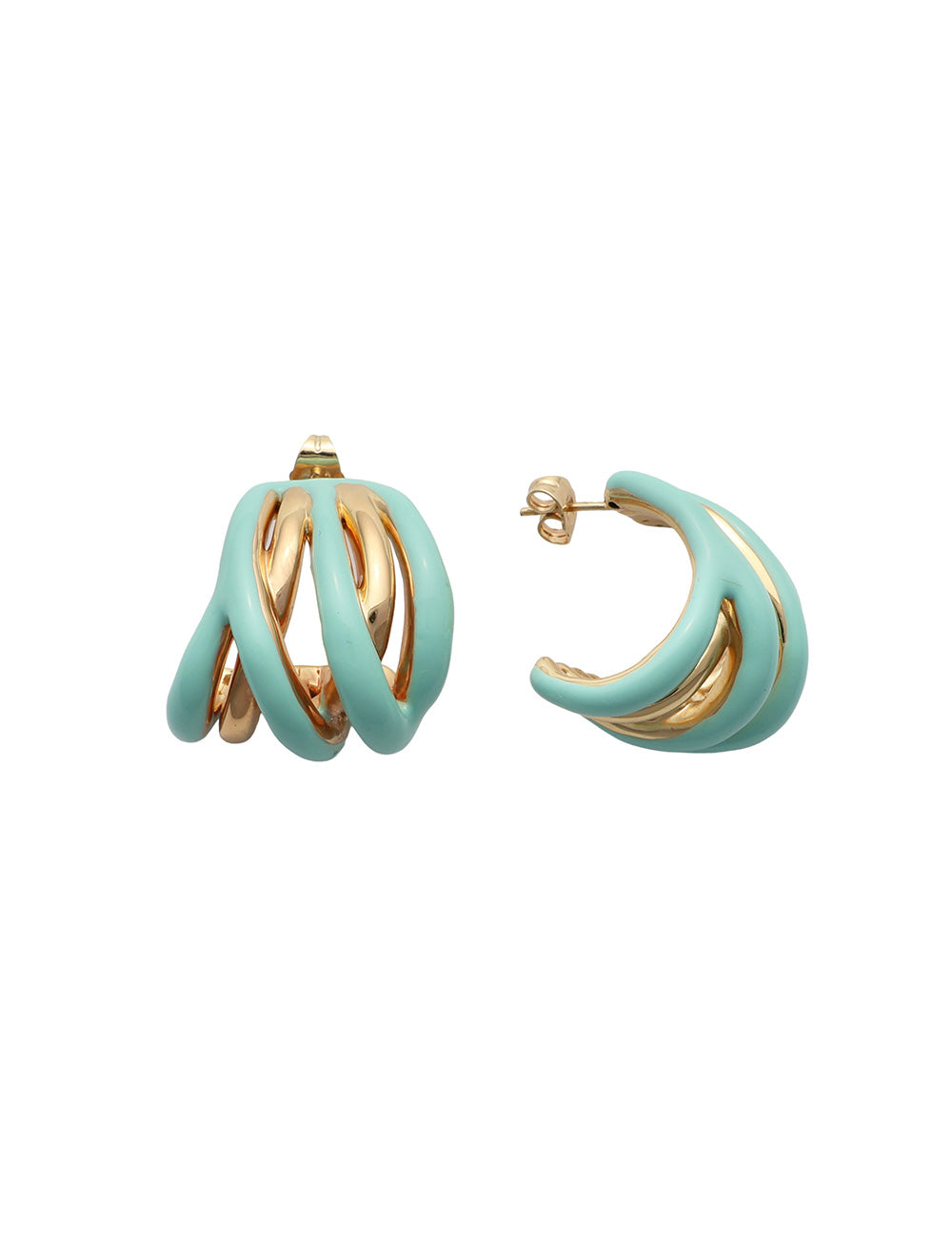 EARRINGS WOVEN GOLD