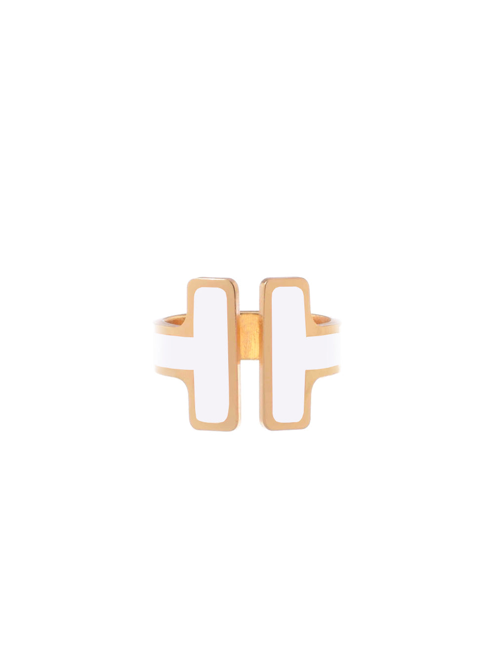 anello a t bianco francesca bianchi design anelli design anello due t