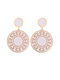 orecchini greca bianco francesca bianchi design orecchini design orecchini cerchio particolari