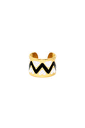 anello chevron casablanca francesca bianchi design anelli design anello placcato oro