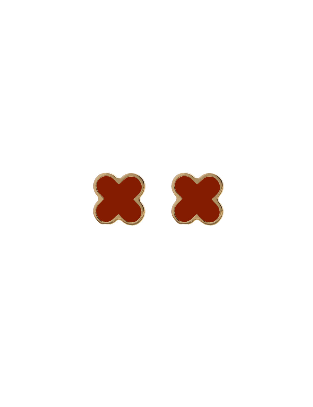 MINI FOUR-LEAF CLOVER EARRINGS