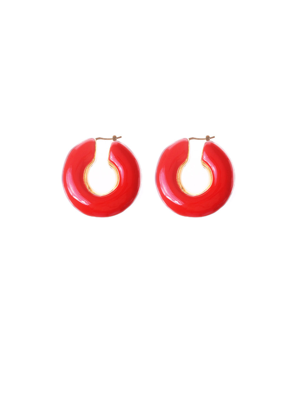 orecchini cerchio orecchini cerchio colette rosso francesca bianchi design