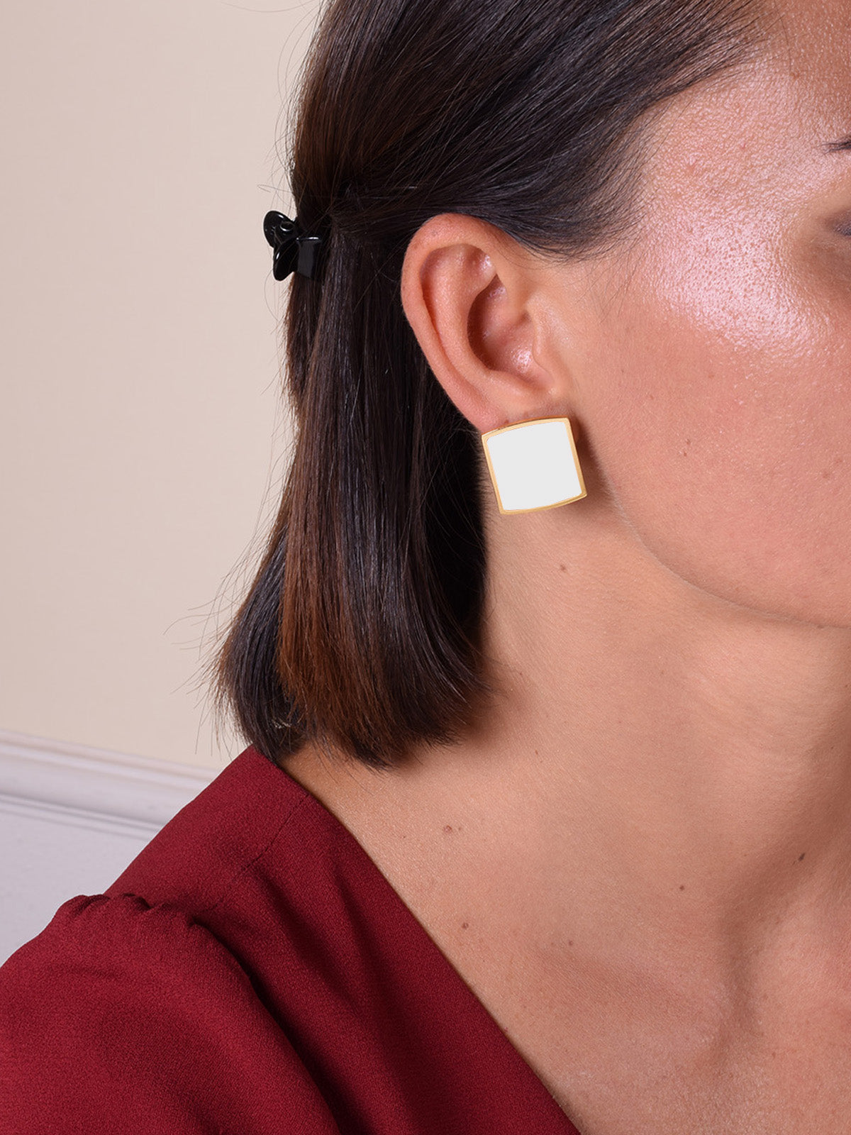 SQUARE STUD EARRINGS