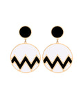 orecchini chevron casablanca francesca bianchi design orecchini design orecchini dipinti a mano