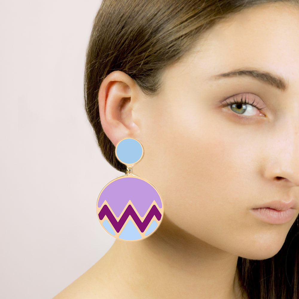 CHEVRON EARRINGS