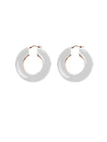 orecchini colette bianco big francesca bianchi design orecchini design orecchini disco