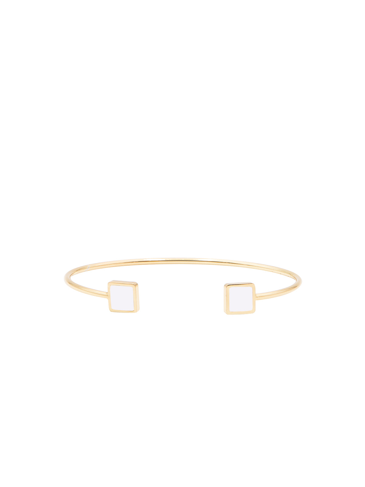 bracciale wire quadrato bianco francesca bianchi design gioielli bracciali bracciale quadrato