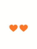 orecchini tappabuco cuore arancio francesca bianchi design orecchini design orecchini forma cuore