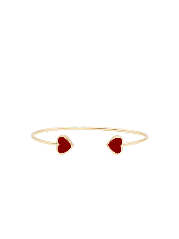 francesca bianchi design gioielli bracciali bracciale cuore bracciale wire cuore bordeaux