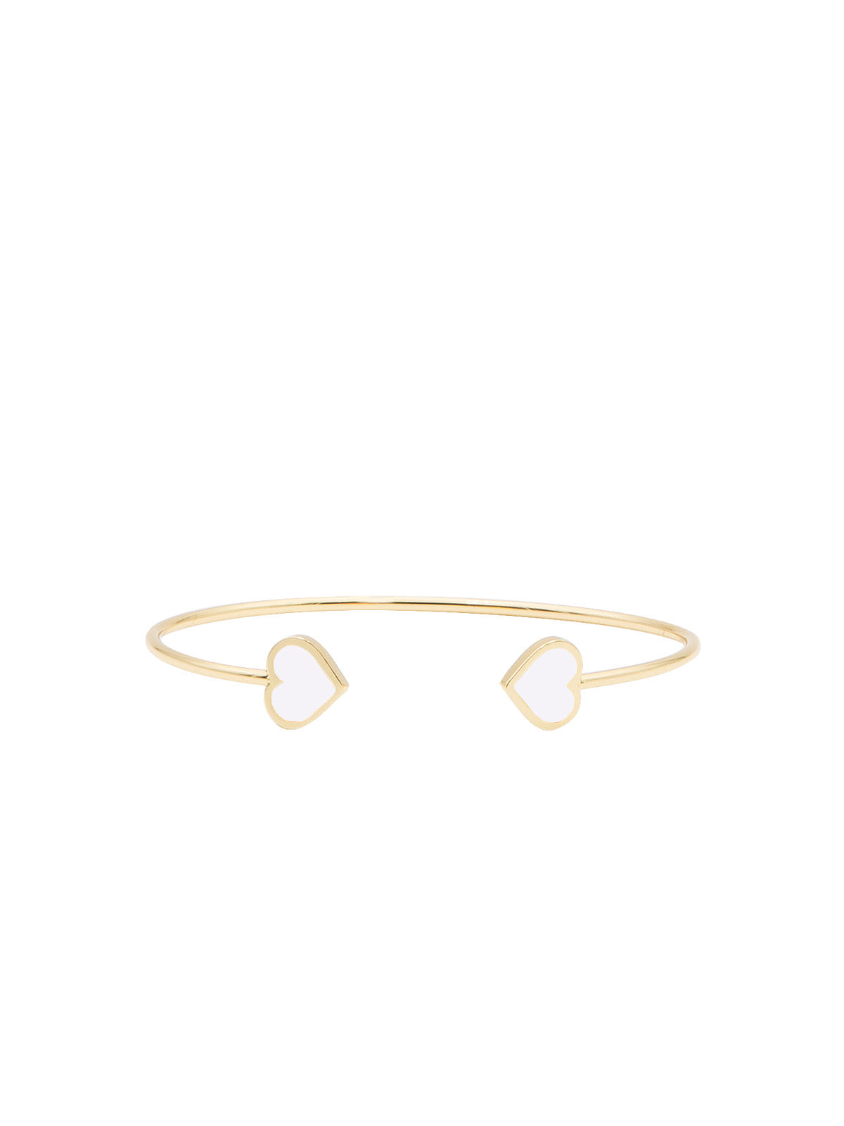 francesca bianchi design gioielli bracciali bracciale cuore bracciale wire cuore bianco