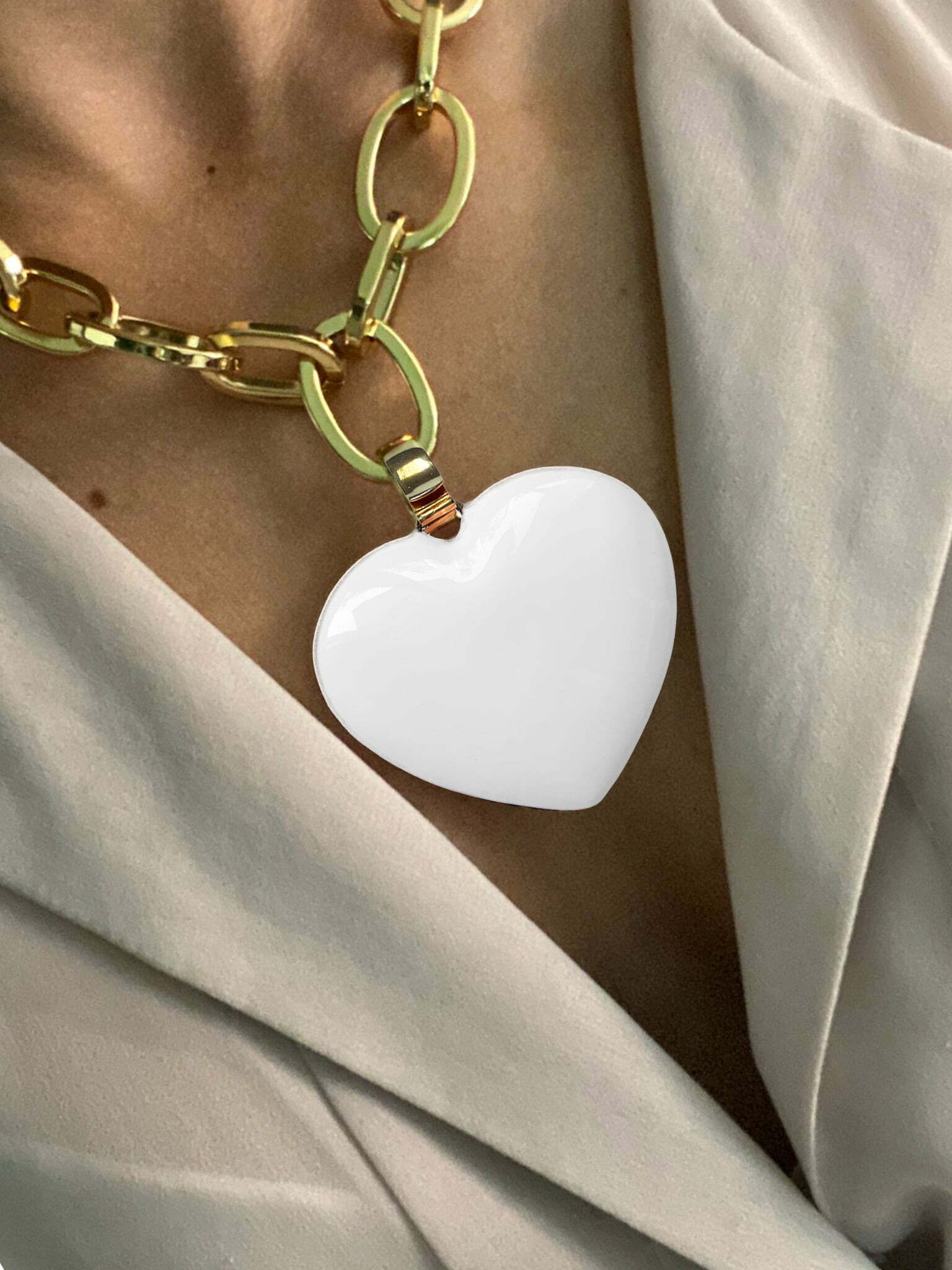 PENDENTE CUORE BOMBATO