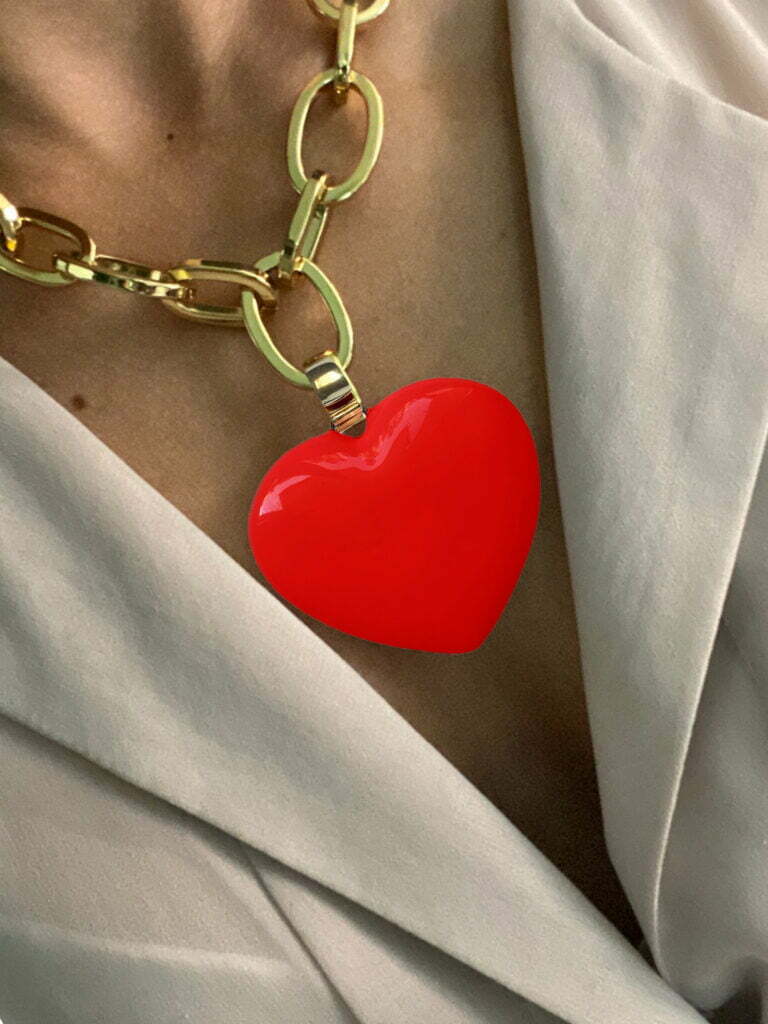 ROUNDED HEART PENDANT