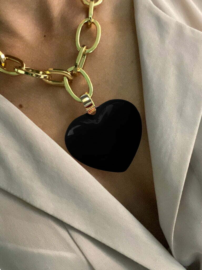 ROUNDED HEART PENDANT