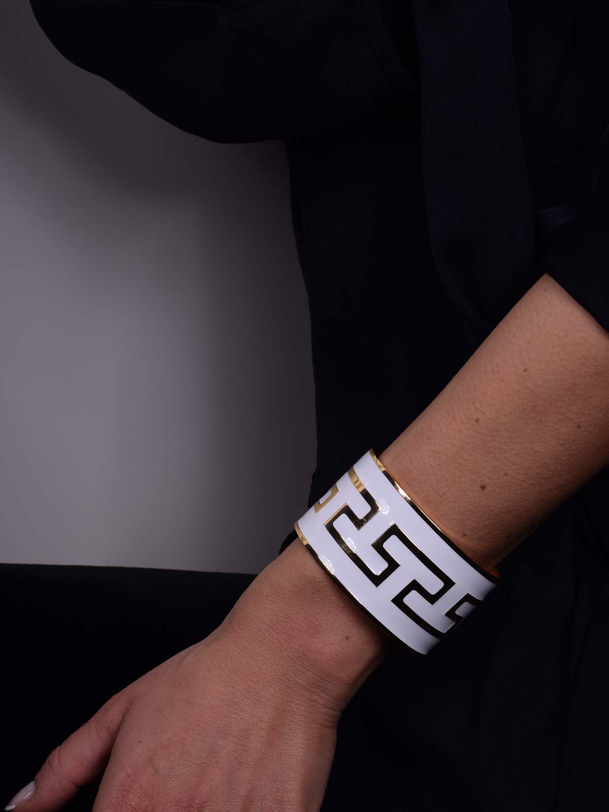 BRACCIALE GRECA ETRUSCA CERNIERA