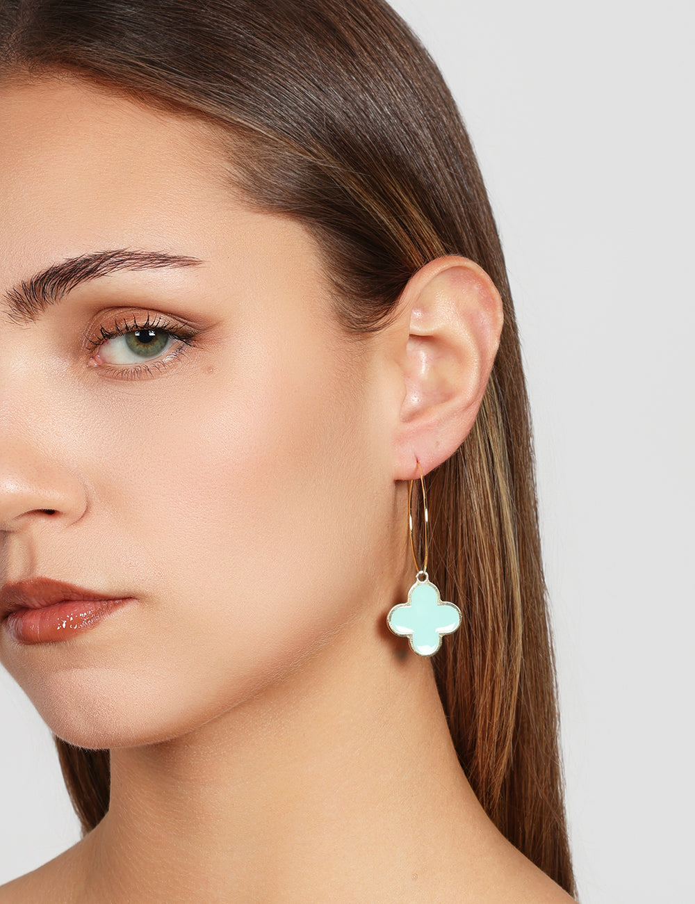 ORECCHINI HOOP FIORE