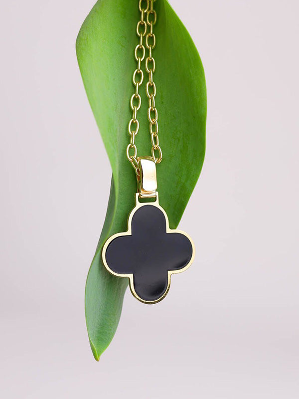 COLLANA CON QUADRIFOGLIO