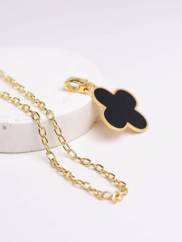 COLLANA CON QUADRIFOGLIO