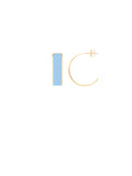 orecchini a cerchio azzurro francesca bianchi design gioielli orecchini a cerchio