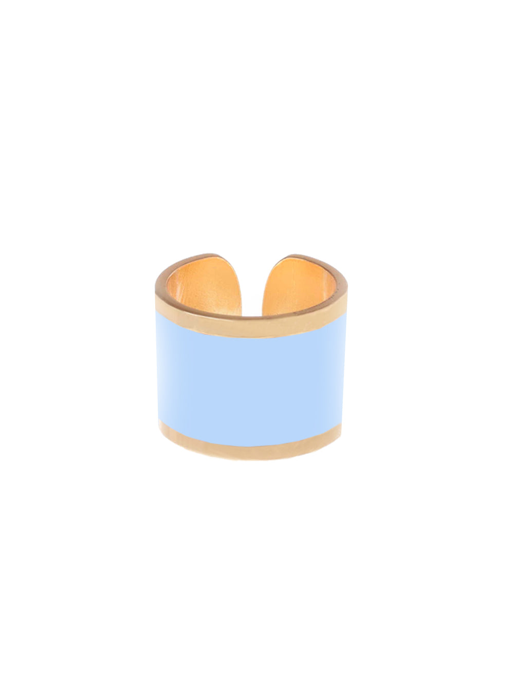 anello mono azzurro chiaro francesca bianchi design anelli design anello colorato