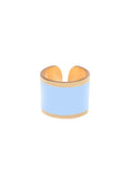 anello mono azzurro chiaro francesca bianchi design anelli design anello colorato
