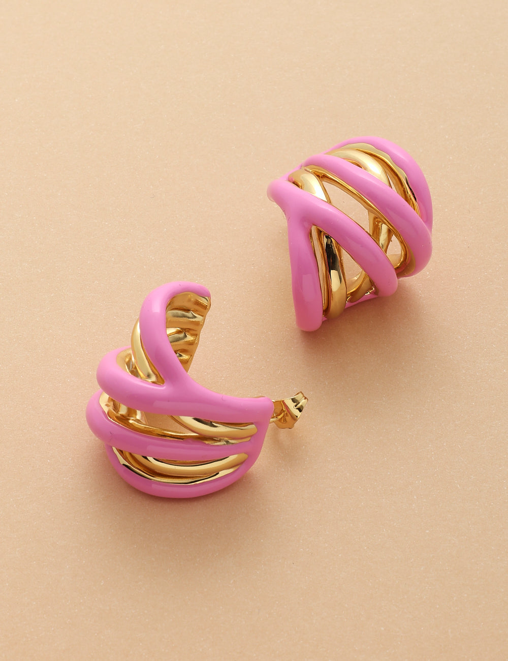 EARRINGS WOVEN GOLD
